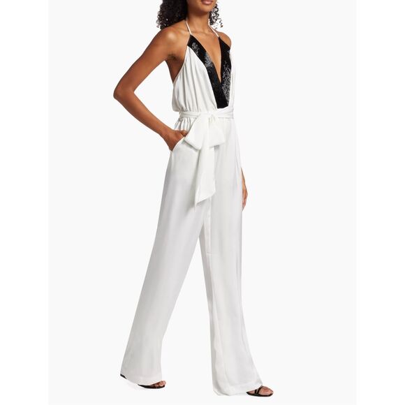 Ramy Brook Kayla Bead-Embellished Sleeveless Jumpsuit - Picture 3 of 11